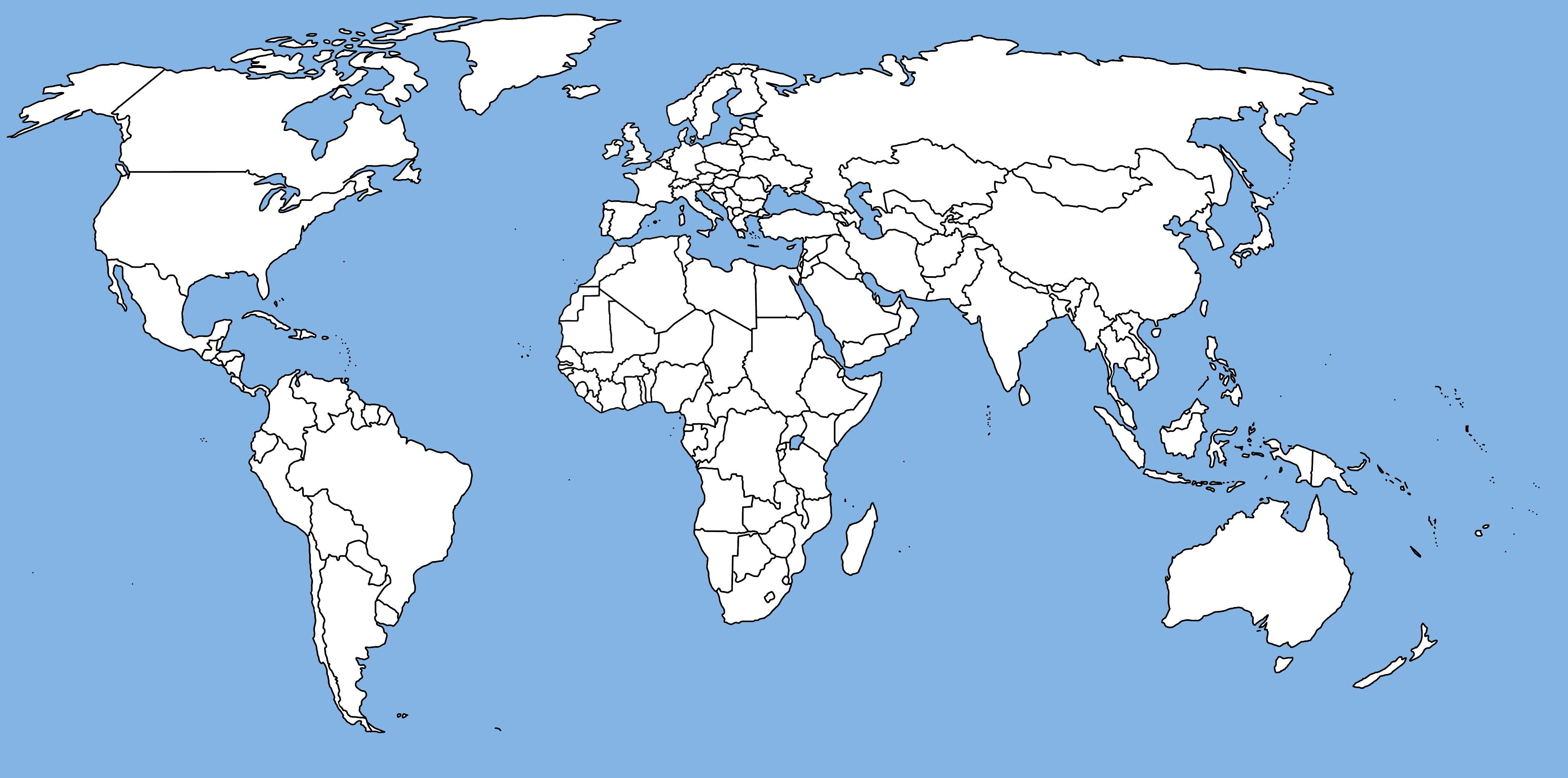 Printable World Map With Countries Labeled Pdf Printable Maps