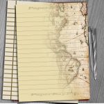Printable Writing Paper Vintage Map Print Scrapbook Paper | Etsy   Printable Map Paper