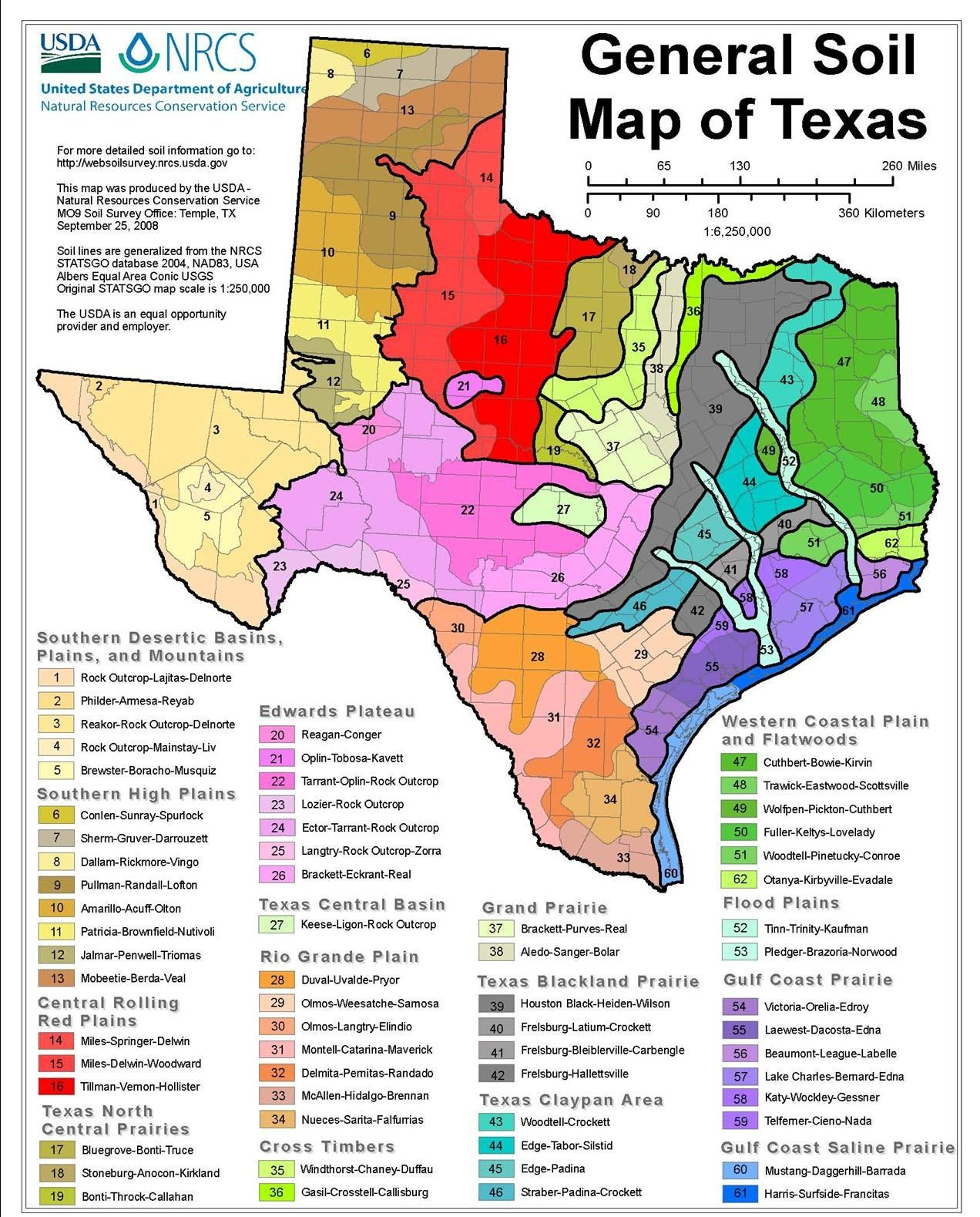 Professional-Inspector-Texas-Soil-Map | Work | Texas Gardening - Texas Soil Map