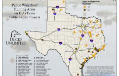 Public Waterfowl Hunting Areas On Du Public Lands Projects - Texas Public Deer Hunting Land Maps