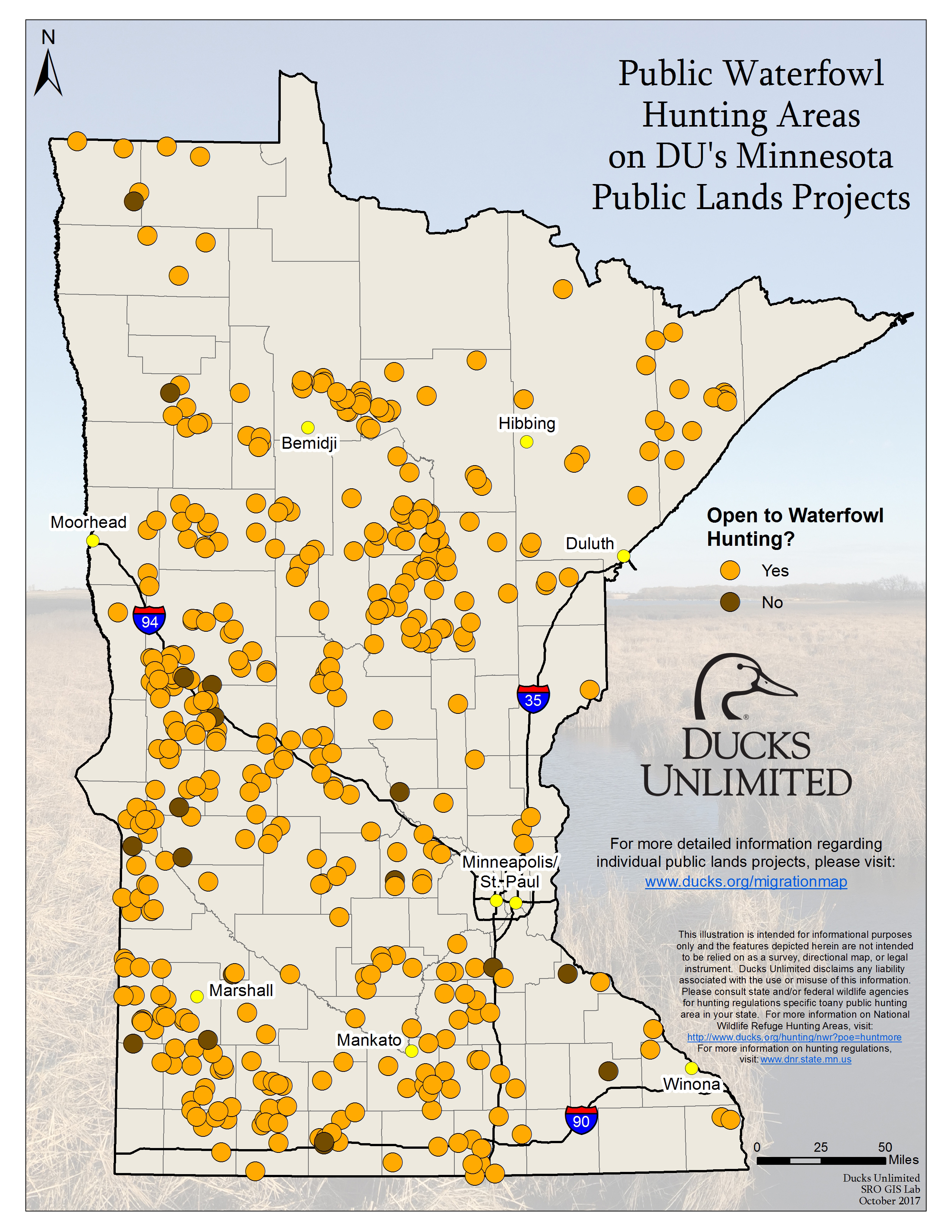 Public Waterfowl Hunting Areas On Du Public Lands Projects - Texas Public Hunting Land Map