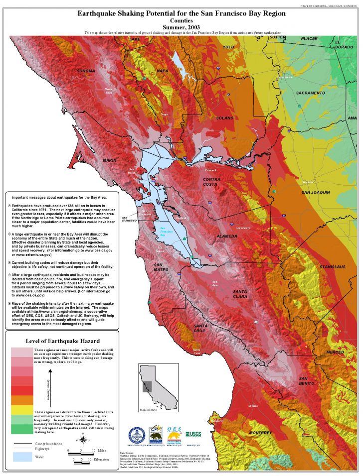 California Earthquake Map