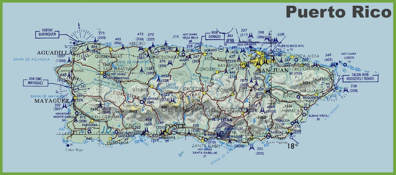 Free Printable Map Of Puerto Rico Printable Maps