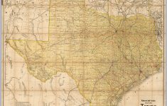 Railroad And County Map Of Texas - David Rumsey Historical Map - Texas Map Wallpaper