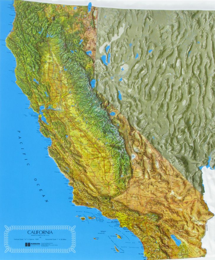 Raised Relief Maps Of California California Raised Relief Map   Raised Relief Maps Of California California Raised Relief Map 728x880 