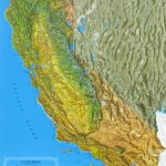 Raised Relief Maps Of California   California Relief Map Printable