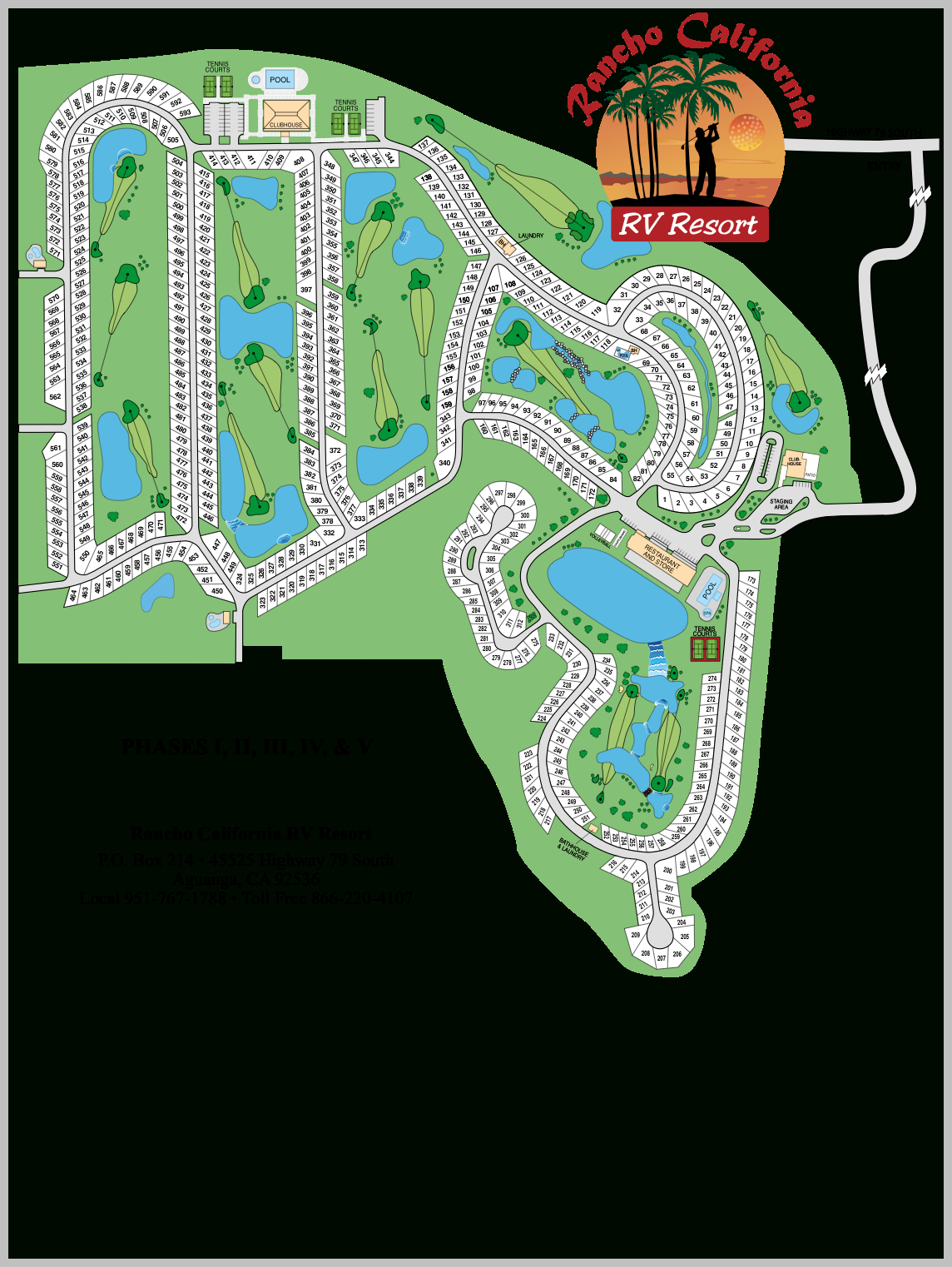 Rancho California | Temecula Realty, Inc. - California Rv Resorts Map