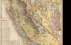 Rand, Mcnally &amp; Co.'s Standard Map Of California And Nevada 1889 - Rand Mcnally California Map