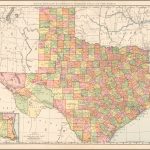 Rand Mcnally & Company's Indexed Atlas Of The World Map Of Texas   Texas Atlas Map