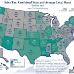 Ranking State And Local Sales Taxes | Tax Foundation   Texas Sales Tax Map