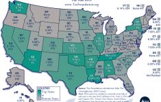 Ranking State And Local Sales Taxes | Tax Foundation - Texas Sales Tax Map