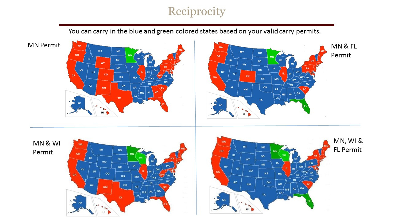 Reciprocity - Chandler&amp;#039;s Conceal &amp;amp; Carry - Florida Carry Permit Reciprocity Map