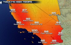 Record Heat Southern California California Map With Cities - Southern California Weather Map