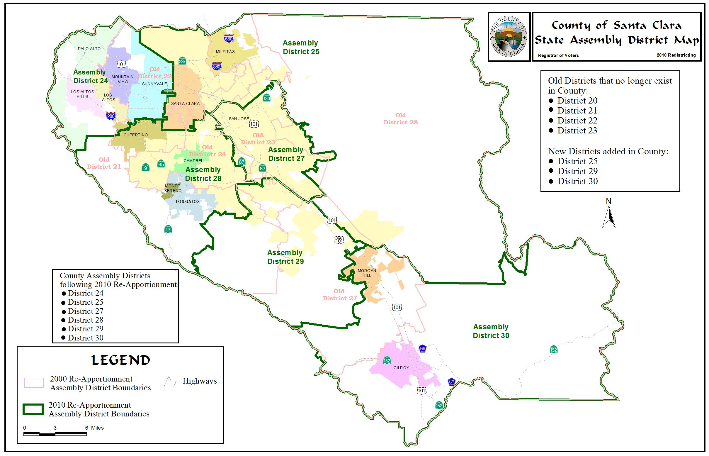 File California County Map Santa Clara County Highlighted Svg Santa   Redistricting Registrar Of Voters County Santa Clara With San Jose Santa Clara California Map 