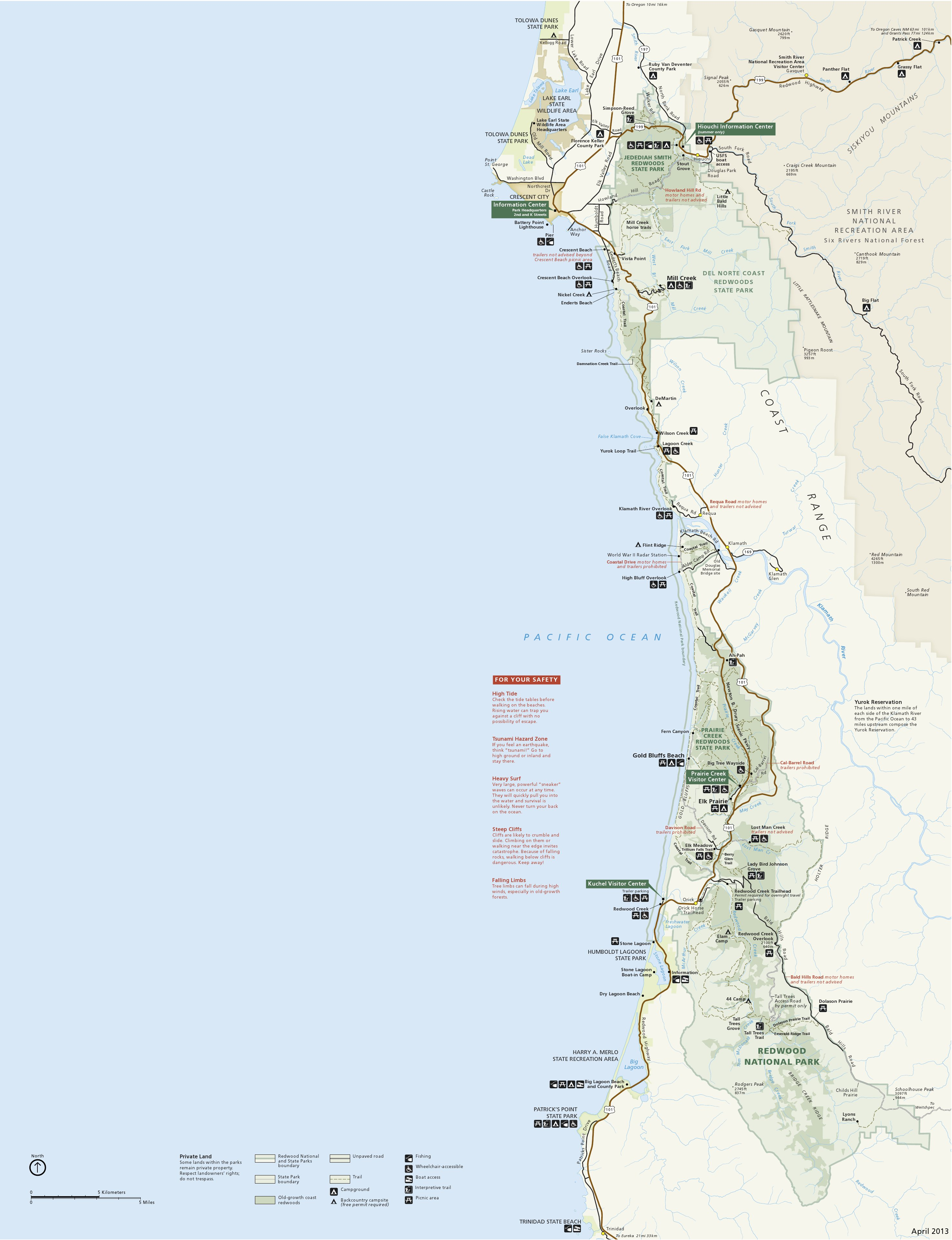 Redwood Maps | Npmaps - Just Free Maps, Period. - California Redwoods Map