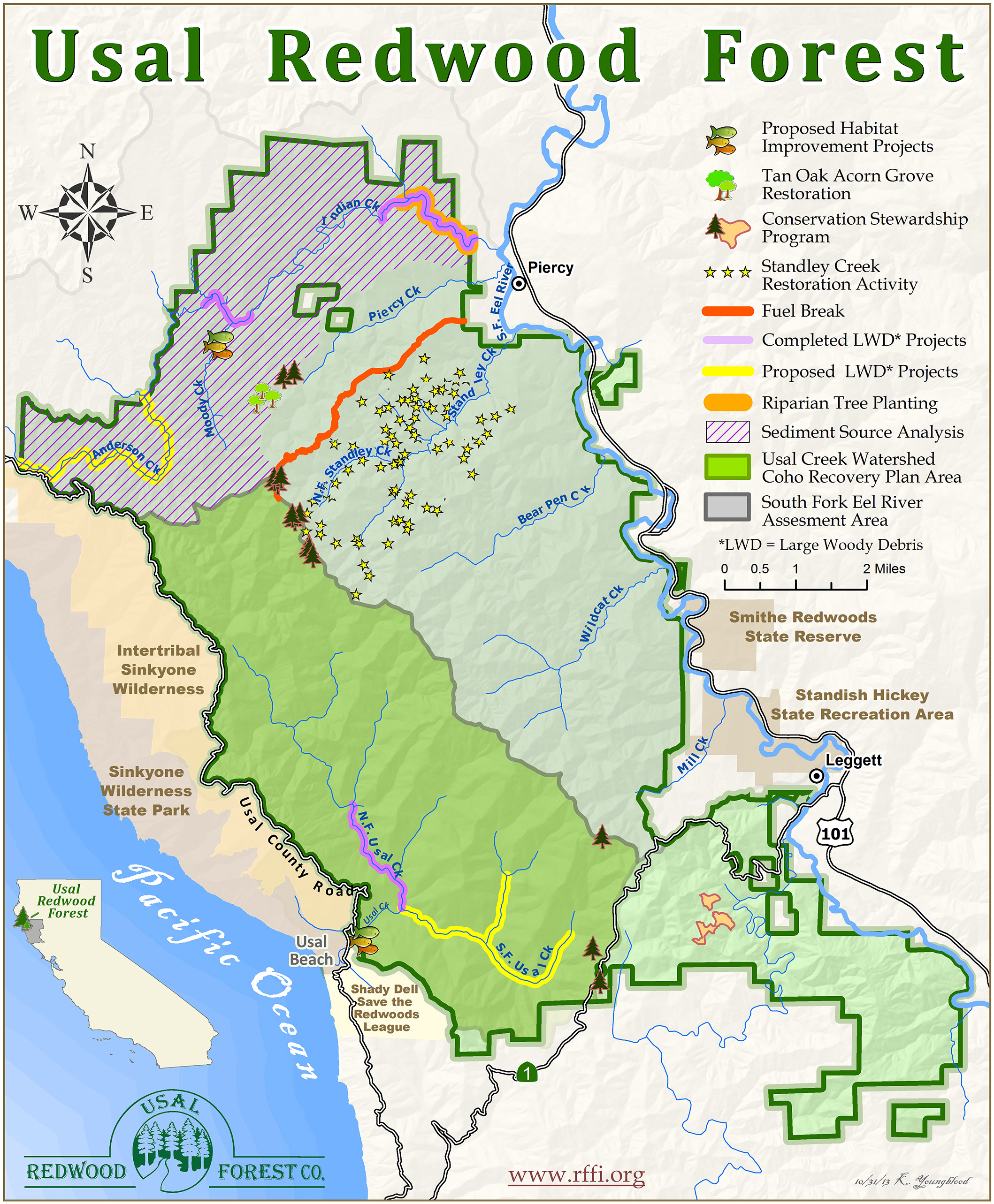 Redwoods Northern California Map - Klipy - Northern California National Parks Map