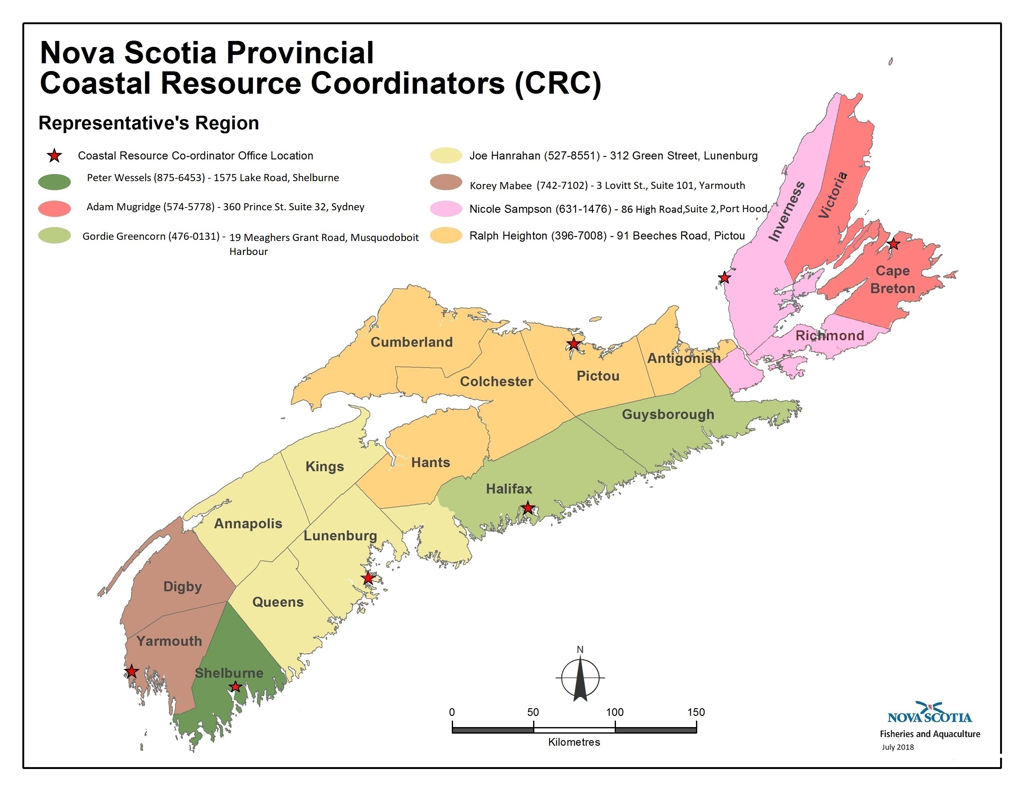 Regional Services | Novascotia.ca - Printable Map Of Nova Scotia