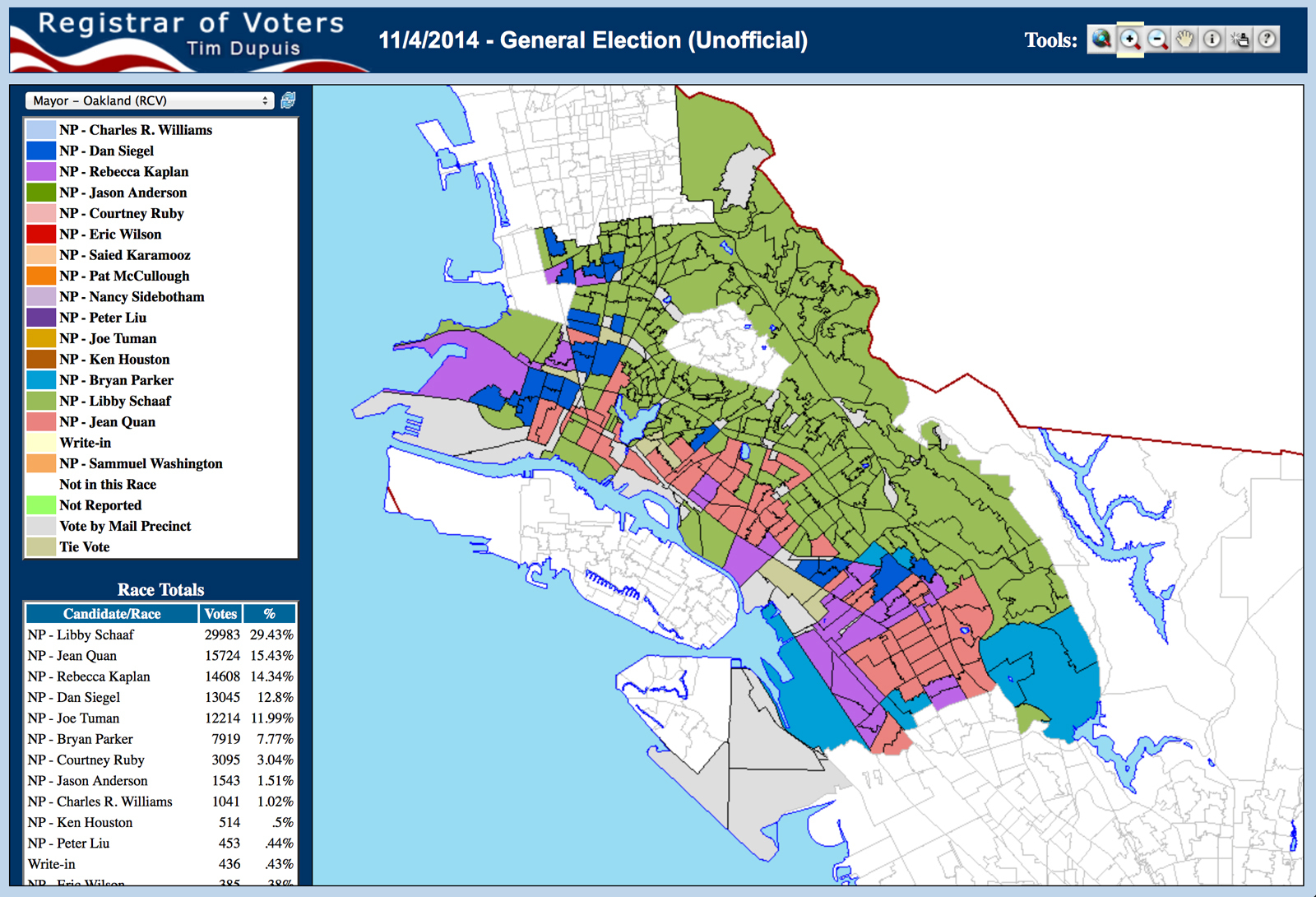 Registrar&amp;#039;s Map Gives Nuanced Glimpse Into Oakland Mayoral Results - California Voting Precinct Map