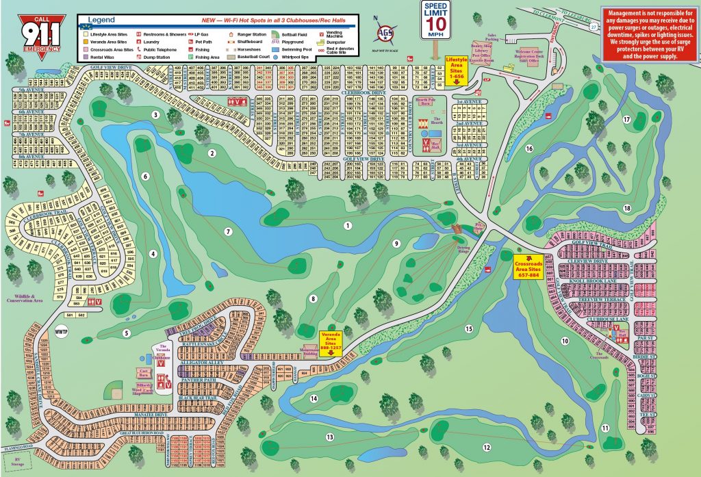 Resort Map Map Of Rv Parks In Florida Printable Maps