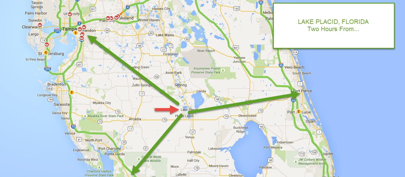 Retire To Lake Placid Florida - Retirement Next - Lake Placid Florida Map