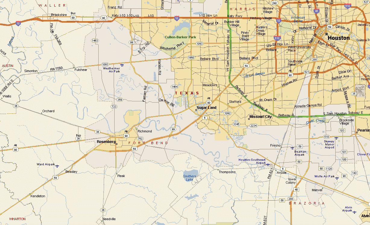 Richmond Tx Zip Code Map | Zip Code Map - Map Of Richmond Texas Area