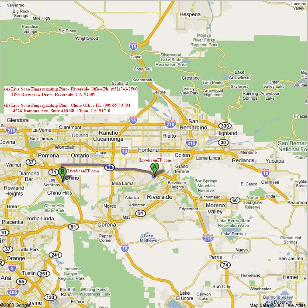 Riverside Chino Map Free Print Map Chino Hills California Map - Chino California Map