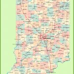 Road Map Of Indiana With Cities   Printable Map Of Indianapolis