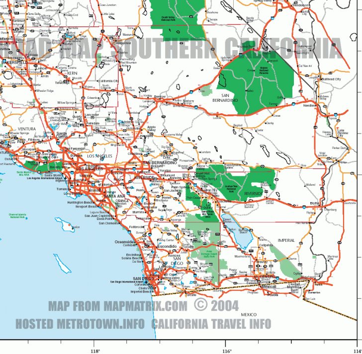 California Relief Map Printable