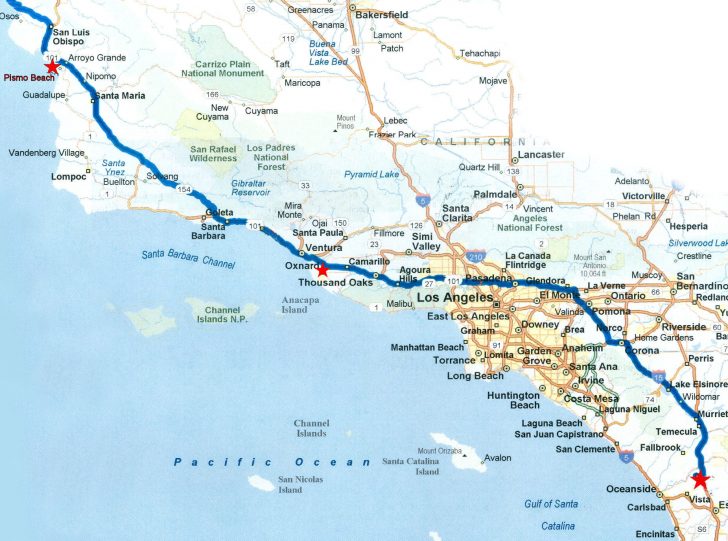 Road Map Of Northern California Coast