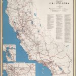 Road Map Of The State Of California, 1955.   David Rumsey Historical   California State Highway Map