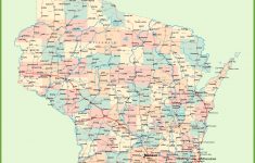 Road Map Of Wisconsin With Cities - Wisconsin Road Map Printable