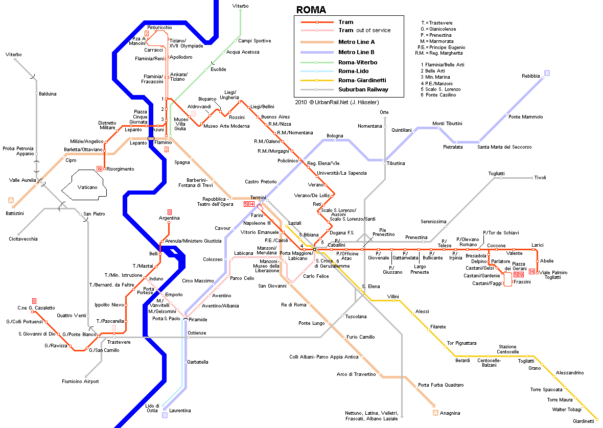 Rome Subway Map For Download | Metro In Rome - High-Resolution Map - Printable Rome Metro Map