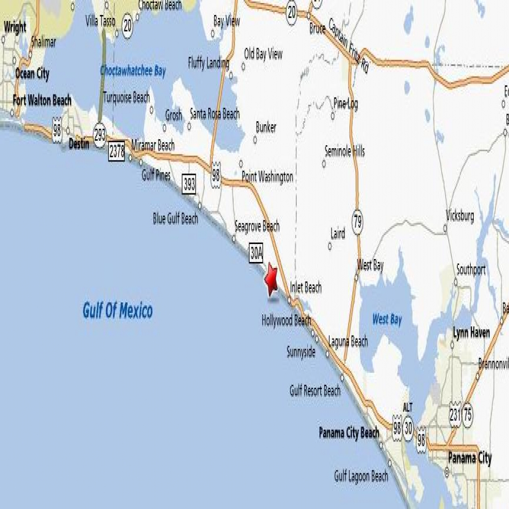 Rosemary Beach Map Florida - The Most Beautiful Beach 2018 - Destin Florida Location On Map