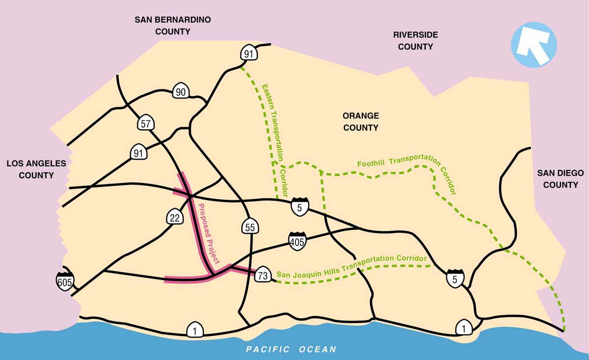 Route 57 - California Toll Roads Map
