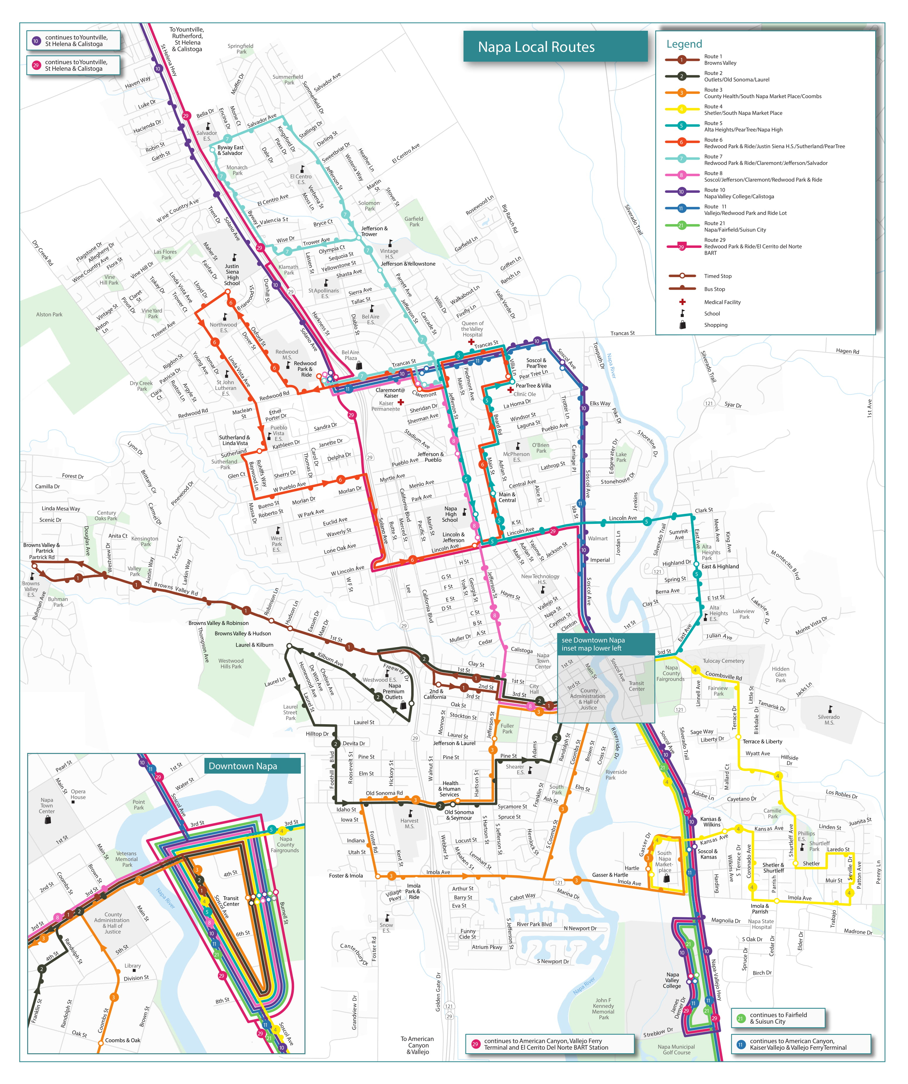 Routes &amp;amp; Schedules | Vine Transit - Printable Route Maps