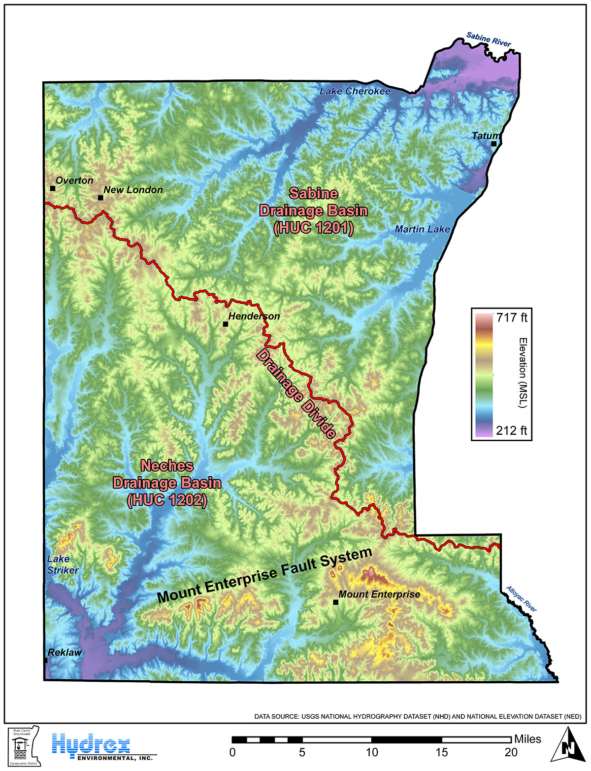 Rusk County Groundwater Geology | Rusk County Groundwater - Rusk County Texas Map