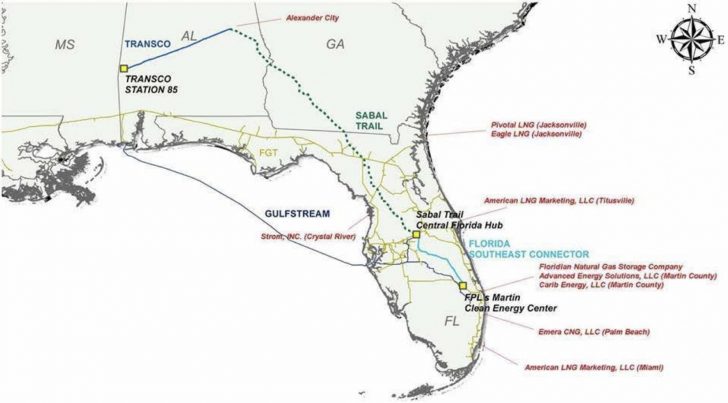 Florida Natural Gas Map