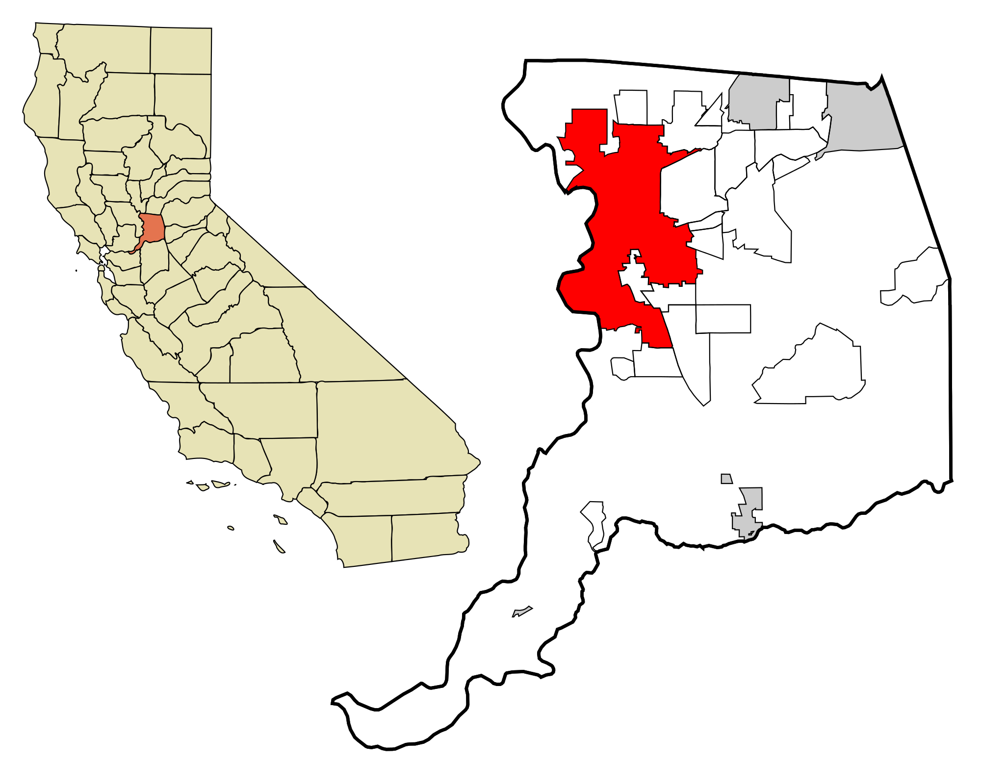 Sacramento California California Map With Cities Sacramento On - Map To Sacramento California