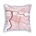 Sacramento California Throw Pillow – City Map Decor   California Map Pillow