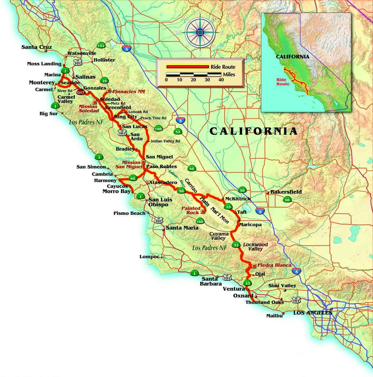 Salina Php Map California Salinas River California Map Blank Map Map - Soledad California Map