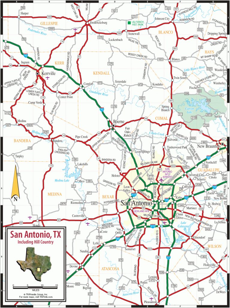 san antonio texas hill country map texas road map pdf printable maps