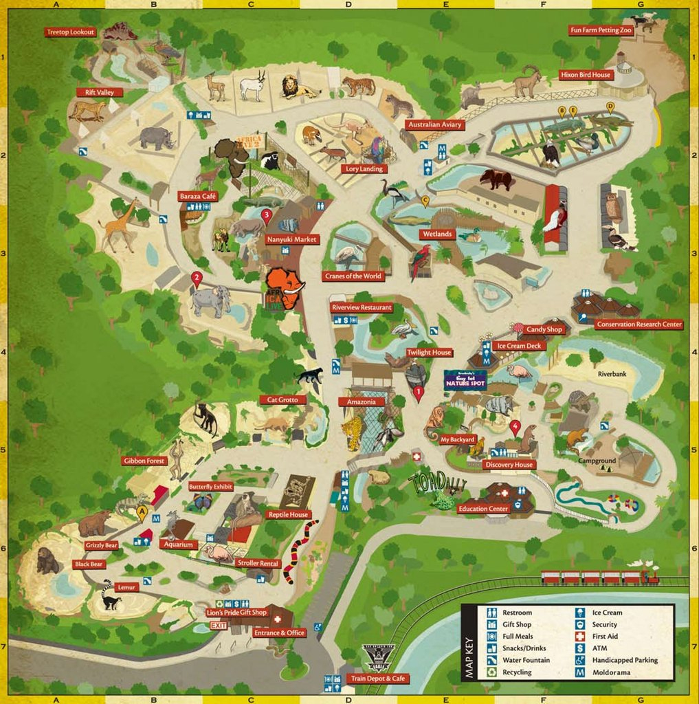 San Antonio Zoo - Maplets - Texas State Aquarium Map