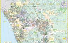 San Diego, Ca North Wall Map – Kappa Map Group - Laminated California Wall Map