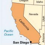 San Diego California On Map   Klipy   San Diego On The Map Of California