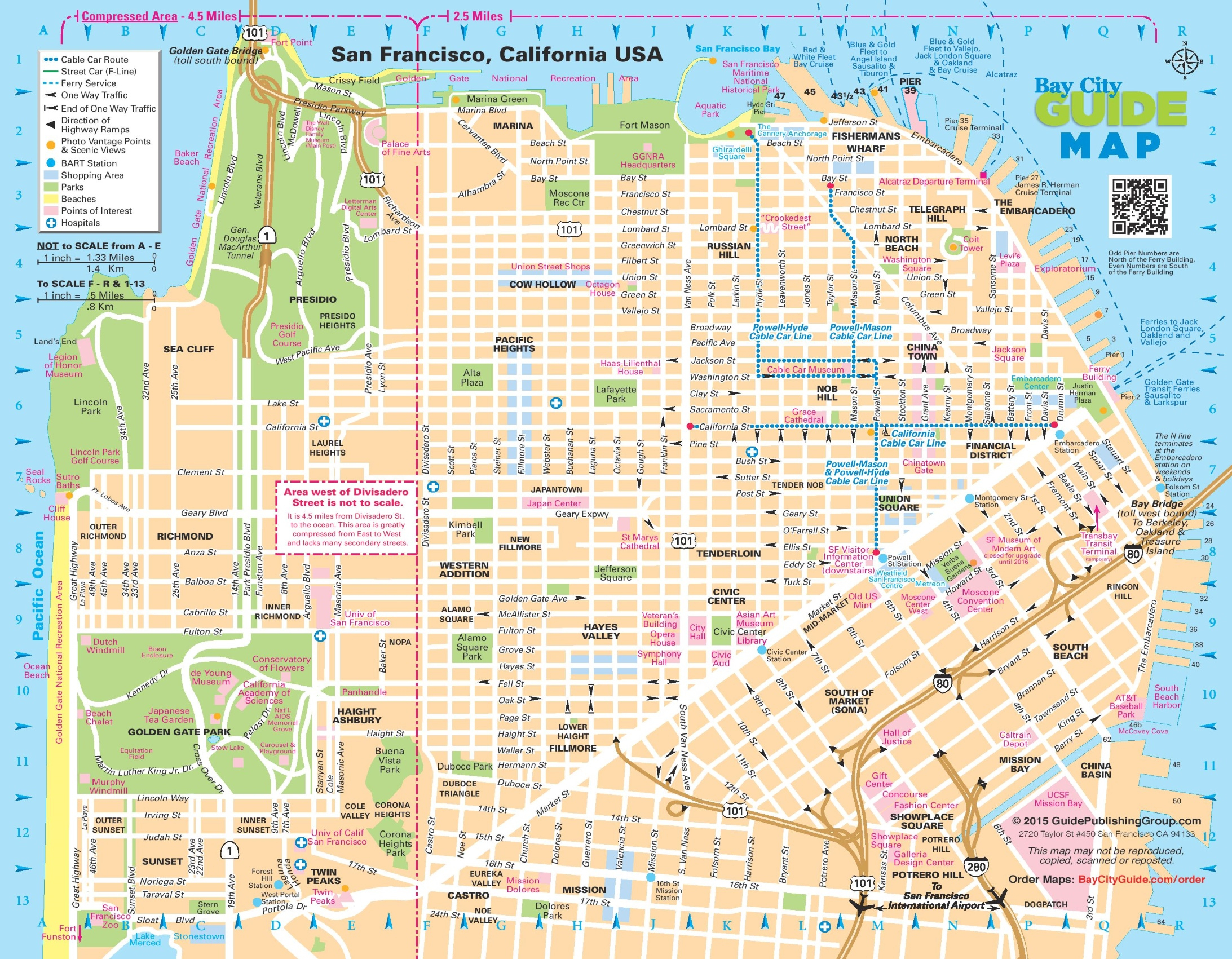San Francisco Street Map - Printable Map Of San Francisco