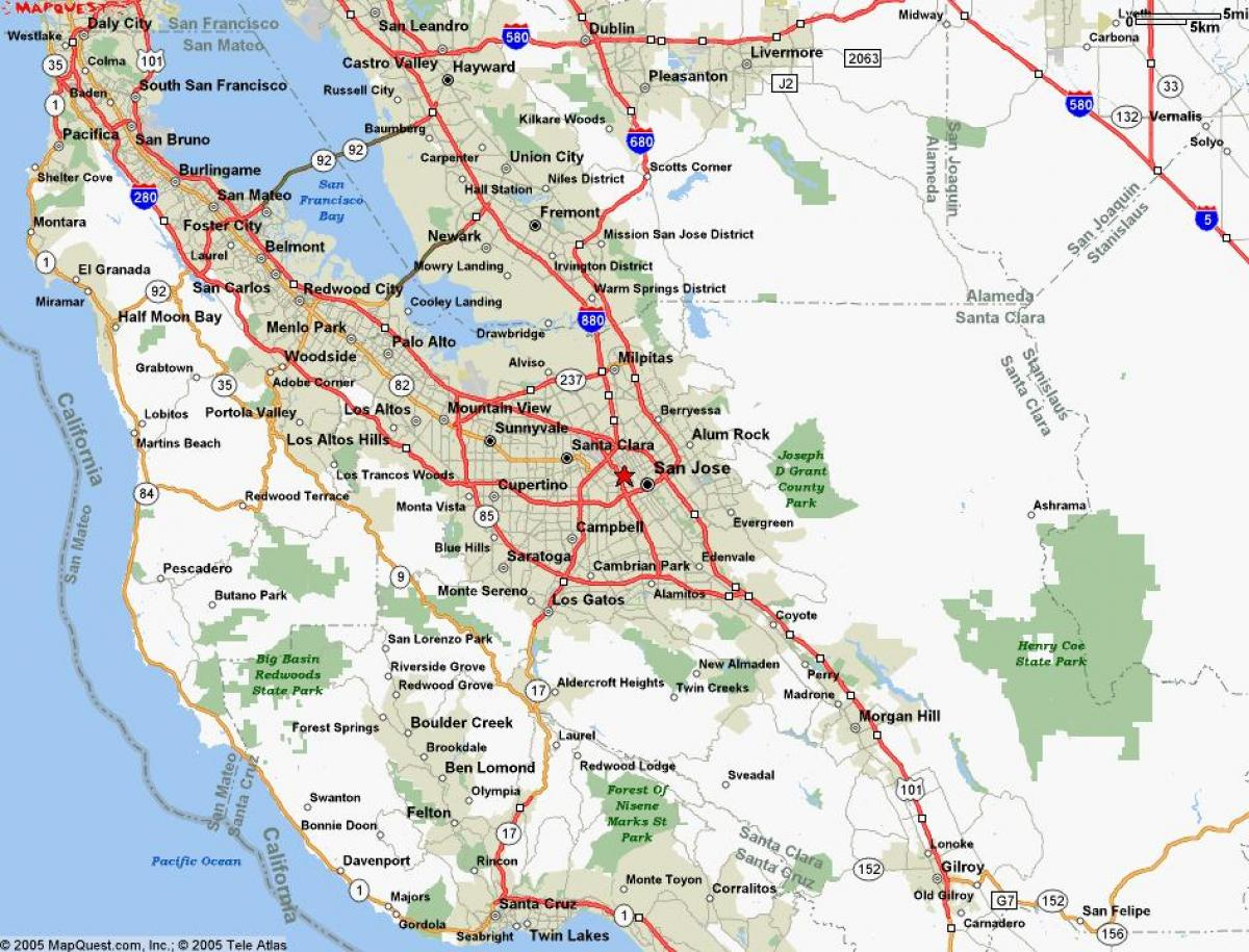 San Jose Ca Map Maps Of California San Jose California Maps Google - San Jose California Map