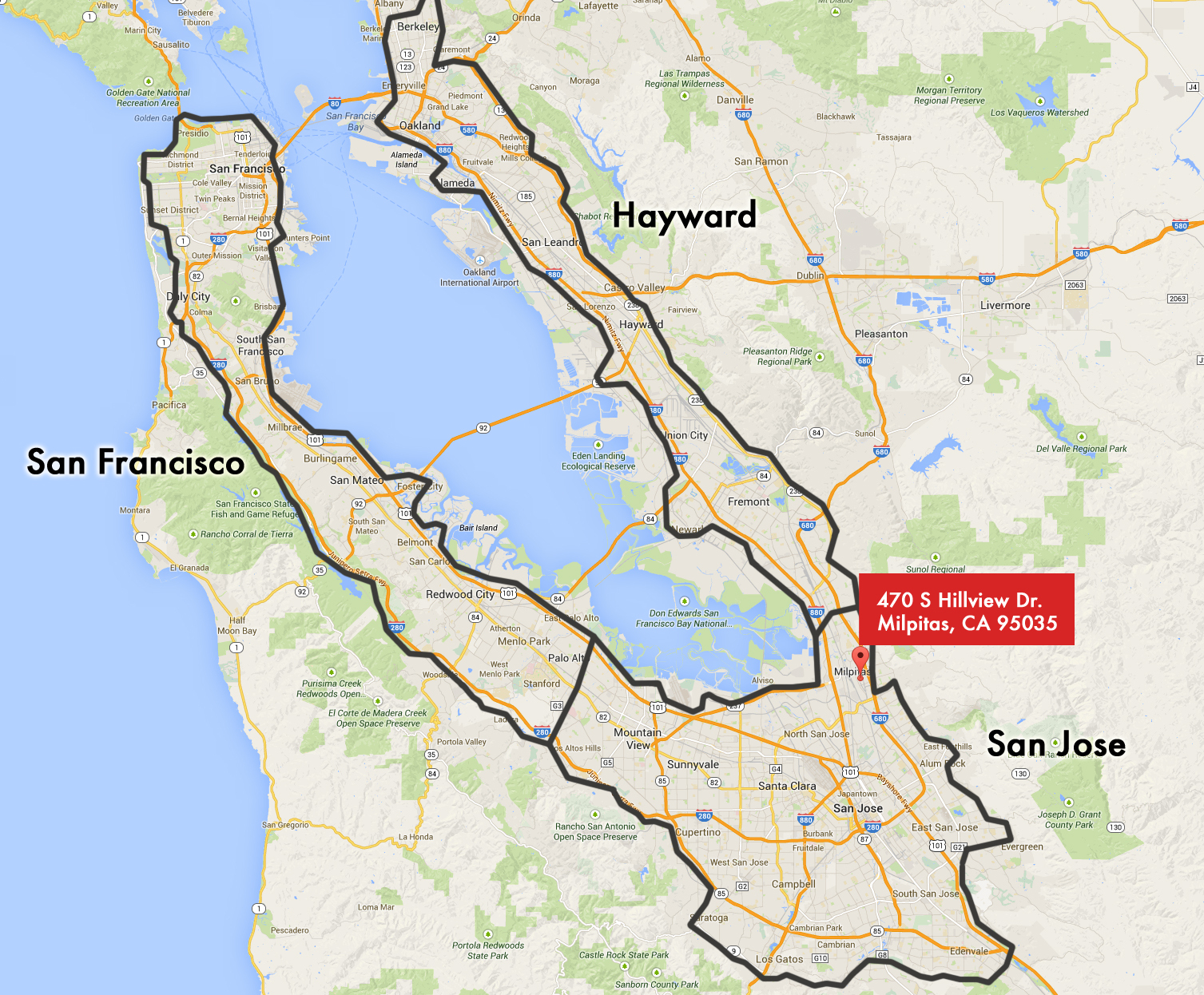 San Jose California Map - Touran - San Jose California Map