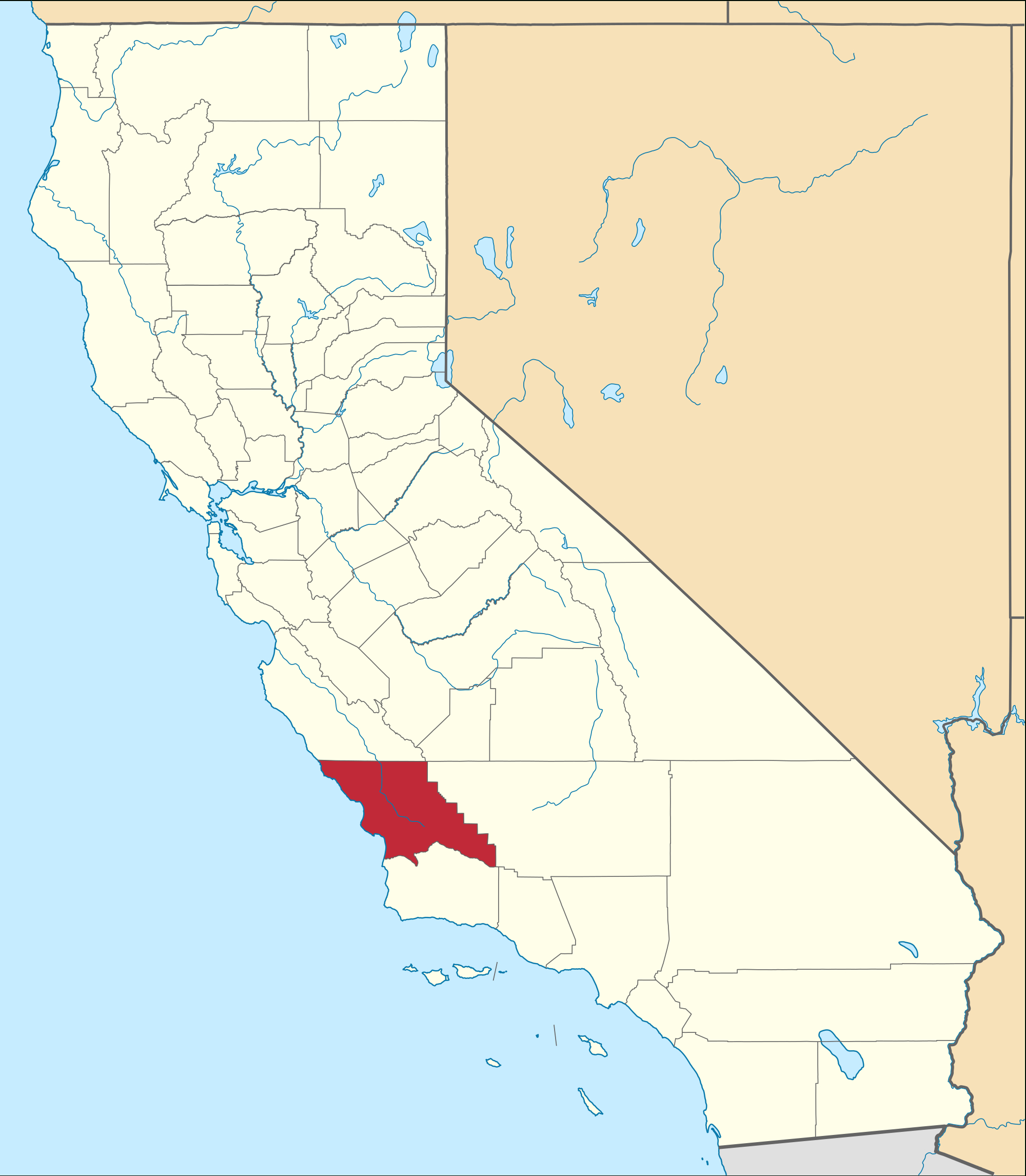 San Luis Obispo County, California - Wikipedia - San Luis Obispo California Map