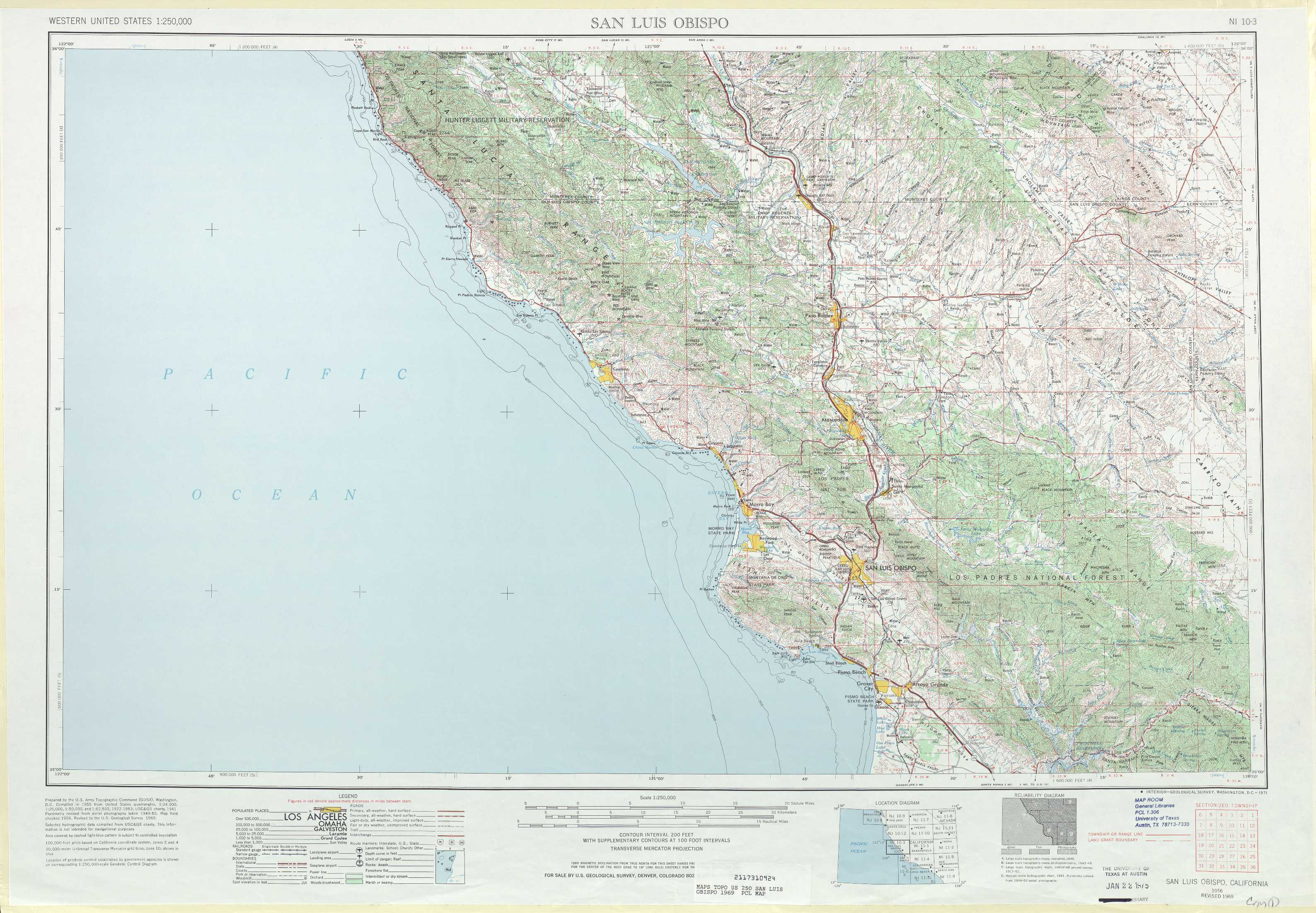 San Luis Obispo Topographic Maps, Ca - Usgs Topo Quad 35120A1 At 1 - Usgs Topo Maps California