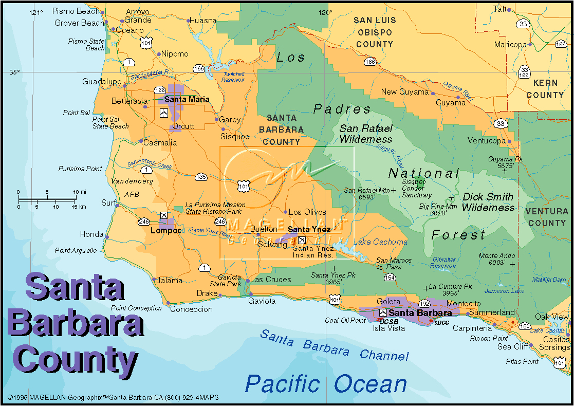 Santa Barbara California Map Google Maps California Santa Barbara - Map Of California Showing Santa Barbara